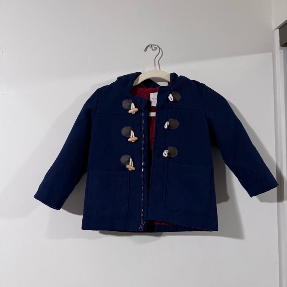 Cat & Jack Navy Blue Kids Pea Coat